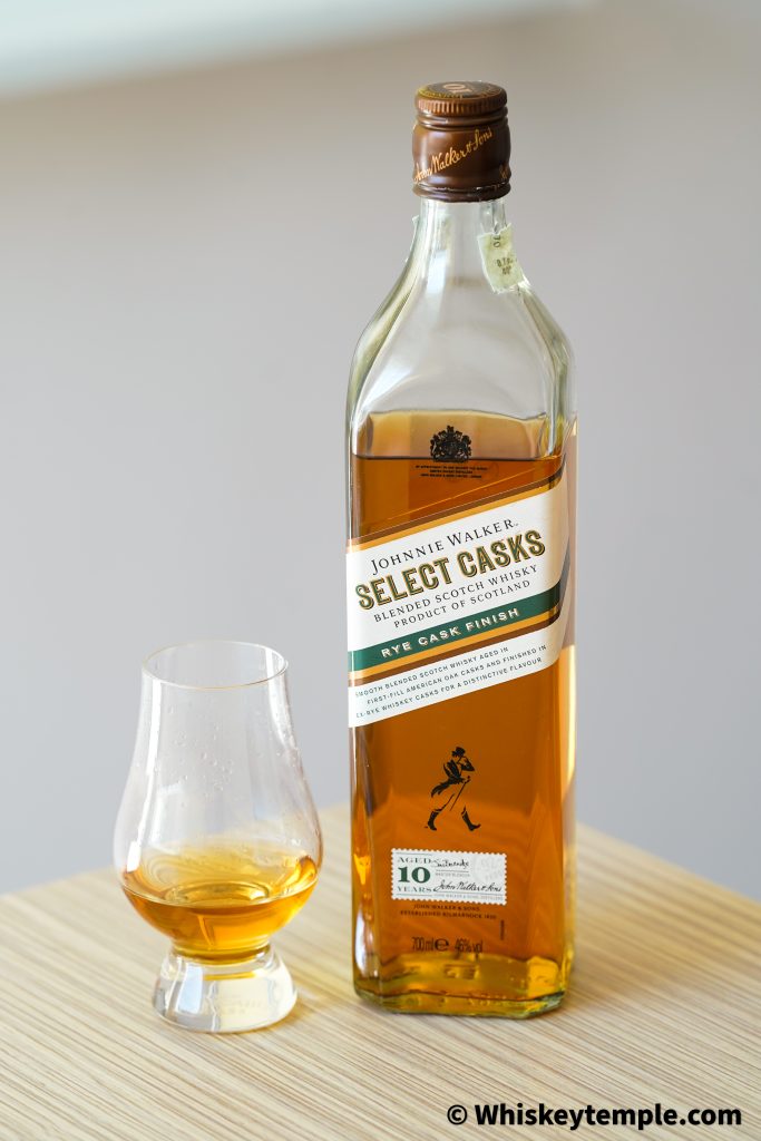 Johnnie Walker 10 years old select cask rye cask finish blended scotch reviews Whiskeytemple бленд Джони Уокър синьо джони храм на уискито