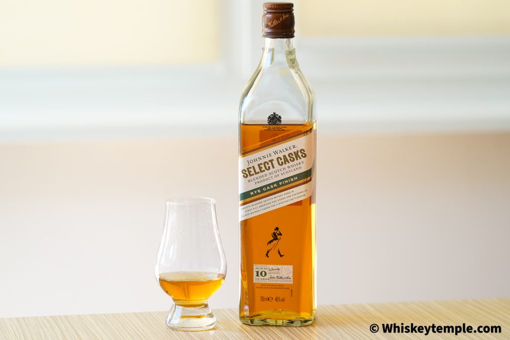 Johnnie Walker 10 years old select cask rye cask finish blended scotch reviews Whiskeytemple бленд Джони Уокър синьо джони храм на уискито