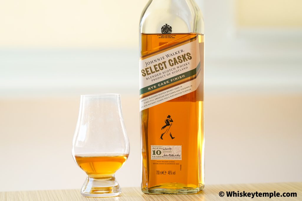 Johnnie Walker 10 years old select cask rye cask finish blended scotch reviews Whiskeytemple бленд Джони Уокър синьо джони храм на уискито