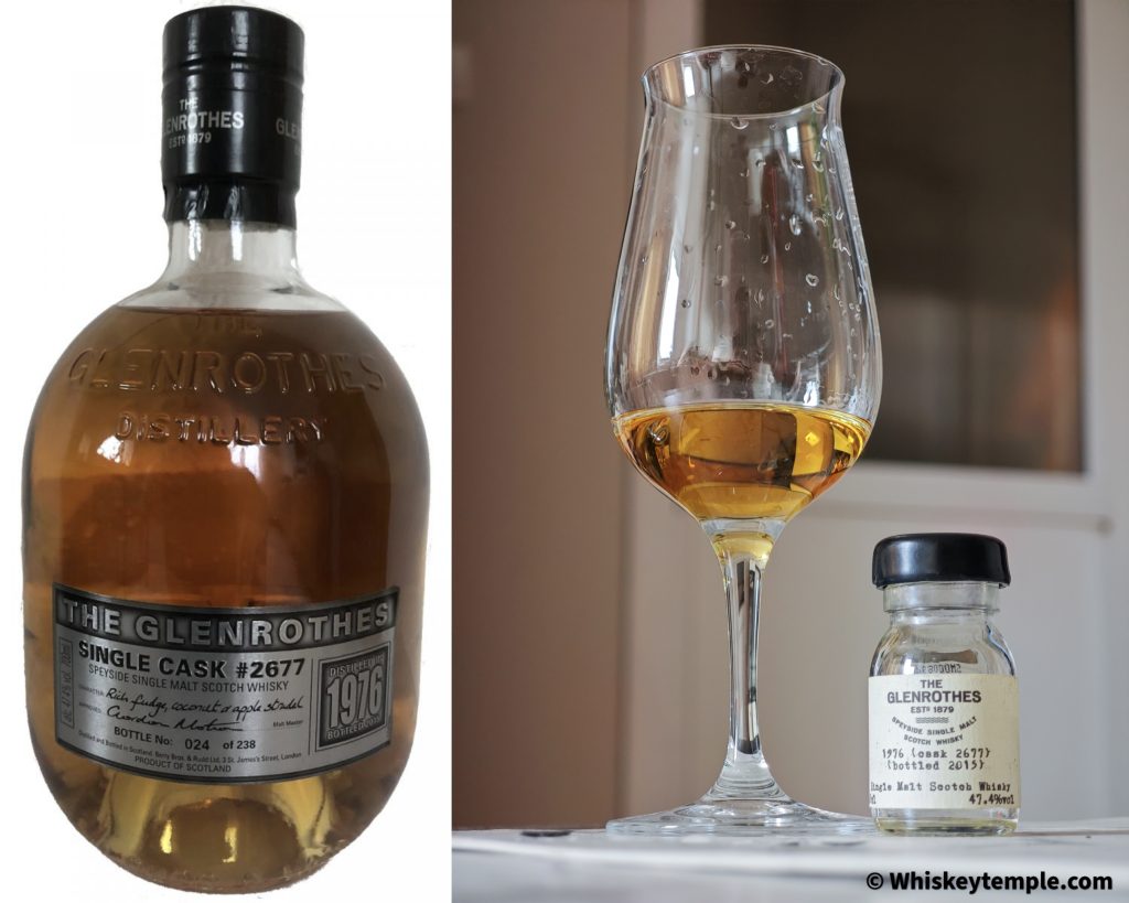 Glenrothes 1976 single cask #2677 review Whiskeytemple малцово уиски Гленротъс цена храм на уискито макалън
